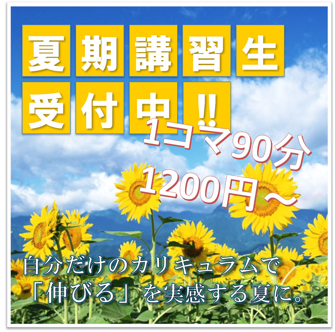 スライダー夏期講習2021・1対1 スライダー夏期講習2021・1対1